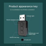 RT02 USB 블루투스 오디오 어댑터 수신 및 송신 2-in-1 블루투스 5.0 핸즈프리 통화 자동차 블루투스 리시버