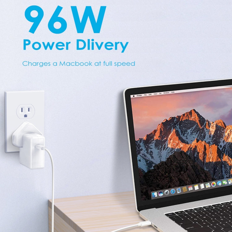 PD-96W 96W PD USB-C / 타입-C 노트북 전원 어댑터, MacBook Pro 16인치 (A2141)용, EU 플러그, 미국 플러그, 영국 플러그, 호주 플러그