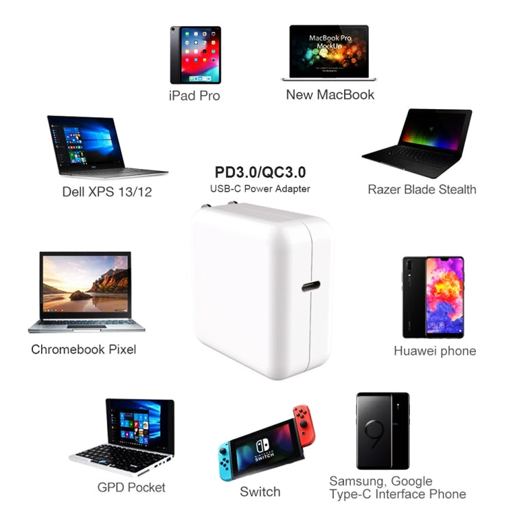 PD-96W 96W PD USB-C / 타입-C 노트북 전원 어댑터, MacBook Pro 16인치 (A2141)용, EU 플러그, 미국 플러그, 영국 플러그, 호주 플러그