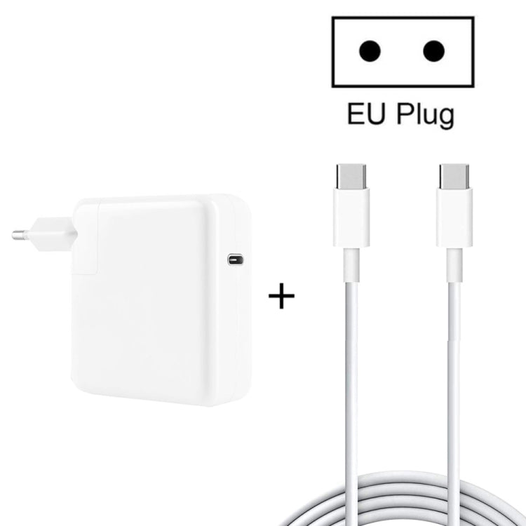 PD-96W 96W PD USB-C / 타입-C 노트북 어댑터 + 2m 5A USB-C / 타입-C to USB-C / 타입-C 고속 충전 케이블, MacBook Pro용, EU 플러그, 미국 플러그, 영국 플러그