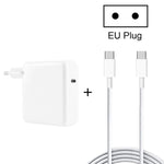 PD-96W 96W PD USB-C / 타입-C 노트북 어댑터 + 2m 5A USB-C / 타입-C to USB-C / 타입-C 고속 충전 케이블, MacBook Pro용, EU 플러그, 미국 플러그, 영국 플러그