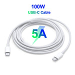 PD-96W 96W PD USB-C / 타입-C 노트북 어댑터 + 2m 5A USB-C / 타입-C to USB-C / 타입-C 고속 충전 케이블, MacBook Pro용, EU 플러그, 미국 플러그, 영국 플러그