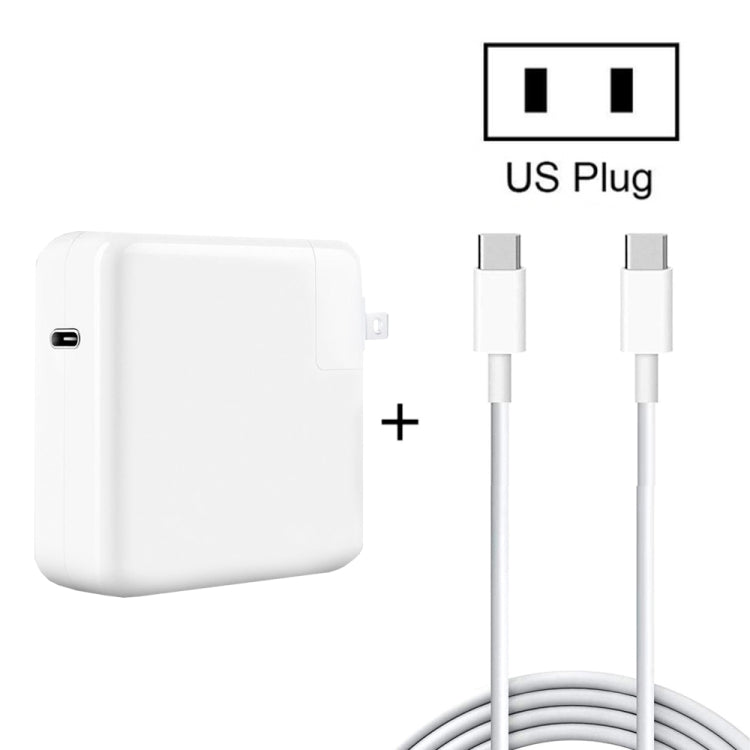 PD-96W 96W PD USB-C / 타입-C 노트북 어댑터 + 2m 5A USB-C / 타입-C to USB-C / 타입-C 고속 충전 케이블, MacBook Pro용, EU 플러그, 미국 플러그, 영국 플러그