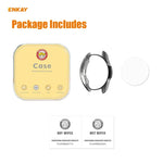 삼성 갤럭시 워치 3 41mm용 2-in-1 ENKAY 햇-프린스 전기 도금 소프트 TPU 케이스 + 0.2mm 9H 2.15D 곡면 엣지 강화유리 필름