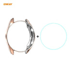 삼성 갤럭시 워치 3 41mm용 2-in-1 ENKAY 햇-프린스 전기 도금 소프트 TPU 케이스 + 0.2mm 9H 2.15D 곡면 엣지 강화유리 필름