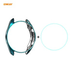 삼성 갤럭시 워치 3 41mm용 2-in-1 ENKAY 햇-프린스 전기 도금 소프트 TPU 케이스 + 0.2mm 9H 2.15D 곡면 엣지 강화유리 필름