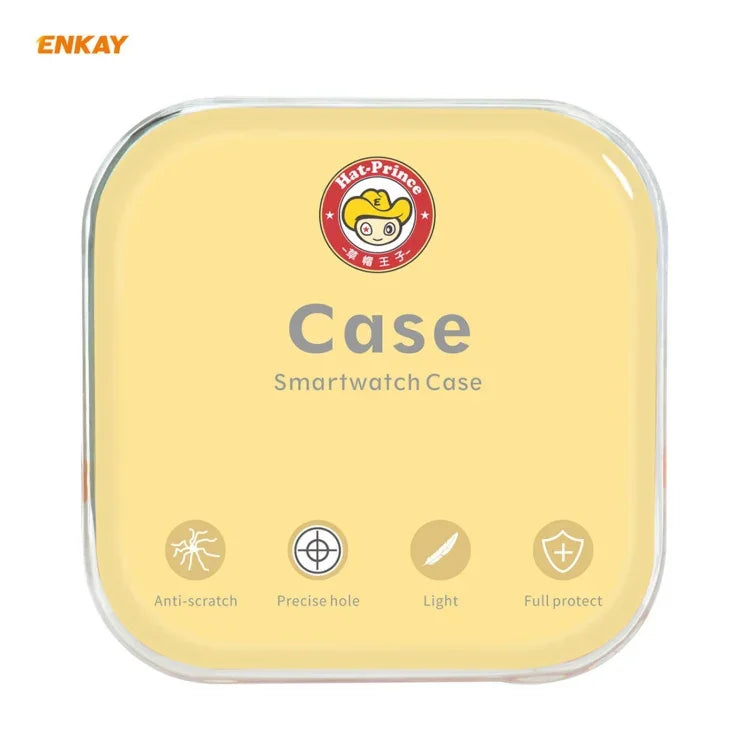 삼성 갤럭시 워치 3 45mm용 2-in-1 ENKAY 햇-프린스 전기 도금 소프트 TPU 케이스 + 0.2mm 9H 2.15D 곡면 엣지 강화유리 필름