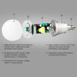 FUT013 5W E14 RGB + CCT LED 전구 AC100~240V 2.4G WiFi 리모컨 조광 가능 LED 조명