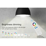 FUT012 E27 9W RGB + CCT LED 전구 조명 100V-240V 풀 컬러 리모컨 스마트 전구 WiFi 2.4G 무선