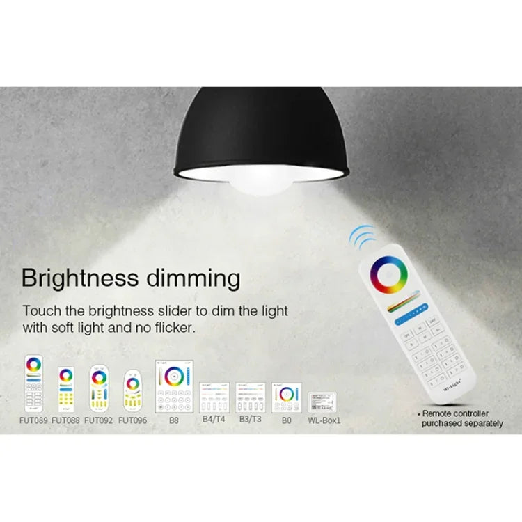 FUT012 E27 9W RGB + CCT LED 전구 조명 100V-240V 풀 컬러 리모컨 스마트 전구 WiFi 2.4G 무선