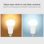 FUT105 12W RGB + CCT LED 전구 조명 E27 실내 조명 2.4G 리모컨 스마트폰 앱 제어 침실 거실 AC100~240V