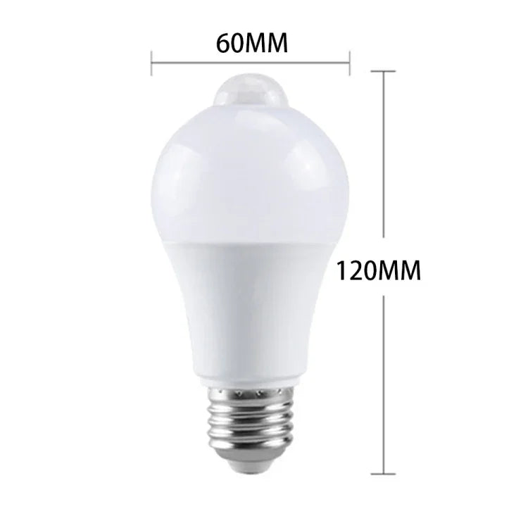 LED 조명 방수 모션 센서 적외선 센서 E27 LED 센서 전구 흰색 빛