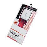 LZ-023 18W QC 3.0 USB 휴대용 여행용 충전기 + 3A USB to 8핀 데이터 케이블, US 플러그, USB to 8핀 데이터 케이블, US 플러그, 8핀 데이터 케이블, US 플러그