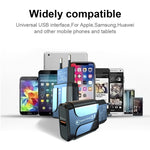 LZ-023 18W QC 3.0 USB 휴대용 여행용 충전기 + 3A USB to 8핀 데이터 케이블, EU 플러그, 8핀 데이터 케이블, EU 플러그