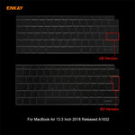 ENKAY 3-in-1 크리스탈 노트북 보호 케이스 + EU 버전 TPU 키보드 필름 + 먼지 방지 플러그 세트, MacBook Air 13.3인치 A1932 (2018)용, MacBook Air 13.3인치 A1932 (2018)용