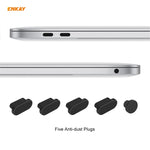 ENKAY 3-in-1 크리스탈 노트북 보호 케이스 + EU 버전 TPU 키보드 필름 + 먼지 방지 플러그 세트, MacBook Air 13.3인치 A1932 (2018)용, MacBook Air 13.3인치 A1932 (2018)용