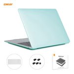 ENKAY 3-in-1 매트 노트북 보호 케이스 + EU 버전 TPU 키보드 필름 + 방진 플러그 세트, MacBook Air 13.3인치 A2179 & A2337 (2020)용