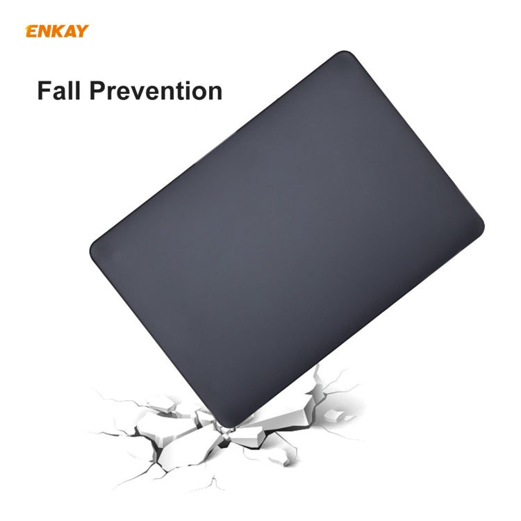 ENKAY 3-in-1 매트 노트북 보호 케이스 + EU 버전 TPU 키보드 필름 + 방진 플러그 세트, MacBook Air 13.3인치 A2179 & A2337 (2020)용
