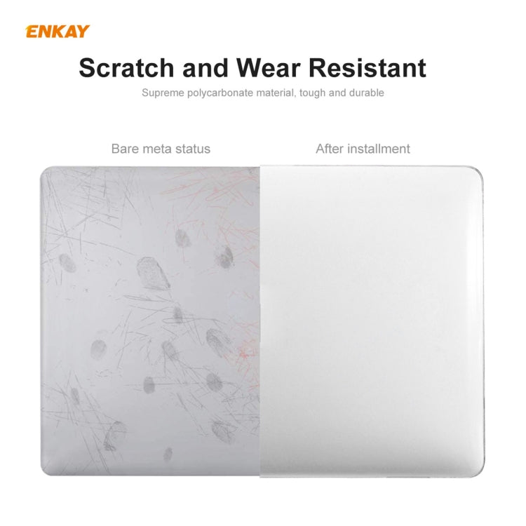 ENKAY 3-in-1 크리스탈 노트북 보호 케이스 + EU 버전 TPU 키보드 필름 + 방진 플러그 세트, MacBook Pro 16인치 A2141 (터치 바 있음)용