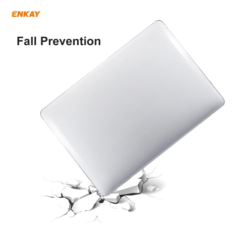 ENKAY 3-in-1 크리스탈 노트북 보호 케이스 + EU 버전 TPU 키보드 필름 + 방진 플러그 세트, MacBook Pro 16인치 A2141 (터치 바 있음)용