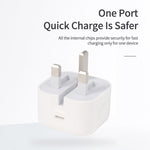 A234 20W PD 3.0 타입-C / USB-C 인터페이스 접이식 여행용 충전기, 영국 플러그, 20W