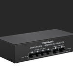 4 Input 2 Output Power Amplifier And Speaker Switcher Speaker Switch Splitter Comparator 300W Per Channel Without Loss Of Sound Quality, 4 In 2 Out