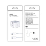 A2344 20W PD 3.0 타입-C / USB-C 접이식 여행용 충전기 + USB-C / 타입-C to 타입-C 고속 충전 데이터 케이블 세트, UK 플러그, 길이: 2m, 20W 타입-C 길이: 2m