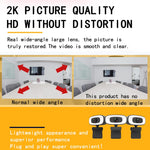 C10 2K HD 왜곡 없는 360도 회전 3단계 보조 조명 USB 드라이버 필요 없는 웹캠, 내장 사운드 선명한 마이크 포함