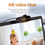 312 1080P HD USB 2.0 PC 데스크탑 카메라 웹캠 마이크 포함, 케이블 길이: 약 1.3m, 일반형, 삼각대 포함, 도청 방지