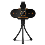 312 1080P HD USB 2.0 PC 데스크탑 카메라 웹캠 마이크 포함, 케이블 길이: 약 1.3m, 일반형, 삼각대 포함, 도청 방지