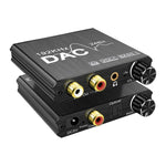 디지털-아날로그 오디오 컨버터 스테레오 추출기 DAC 앰프 광학 SPDIF 192Khz 24비트