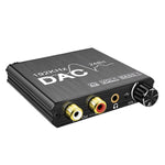 디지털-아날로그 오디오 컨버터 스테레오 추출기 DAC 앰프 광학 SPDIF 192Khz 24비트