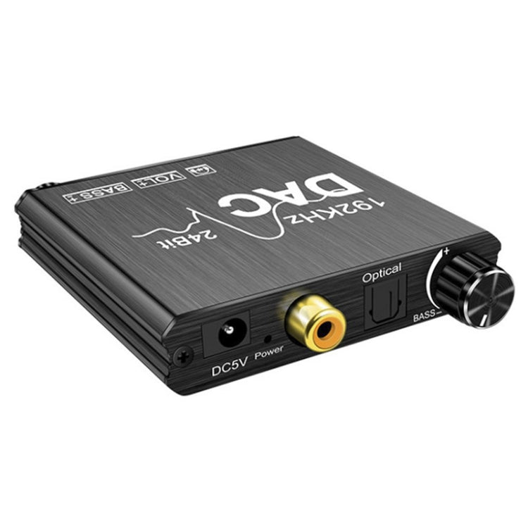 디지털-아날로그 오디오 컨버터 스테레오 추출기 DAC 앰프 광학 SPDIF 192Khz 24비트