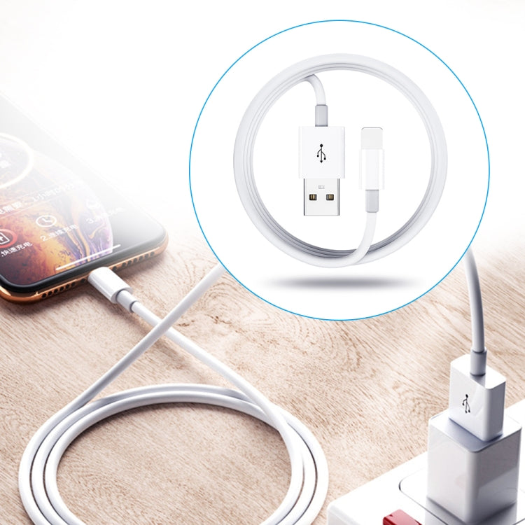 XJ-51 iPhone 12 시리즈용 3A USB-8핀 고속 충전 케이블, 길이: 2m, 2m