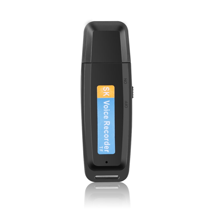 SK001 전문 충전식 U-디스크 휴대용 USB 디지털 오디오 음성 녹음 펜 TF 카드 지원, 32GB