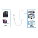 USB 3.0 to HDMI HD 변환 케이블 어댑터 오디오 포함, 케이블 길이: 20cm