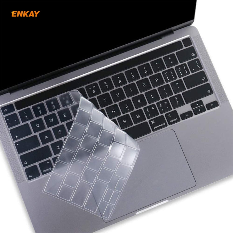 ENKAY MacBook Pro 16인치 A2141 / Pro 13.3인치 A2289 & A2251 & A2338 (2020)용 소프트 TPU 키보드 보호 필름, EU 버전
