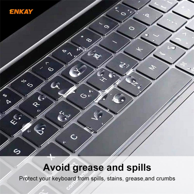 ENKAY MacBook Pro 16인치 A2141 / Pro 13.3인치 A2289 & A2251 & A2338 (2020)용 소프트 TPU 키보드 보호 필름, EU 버전