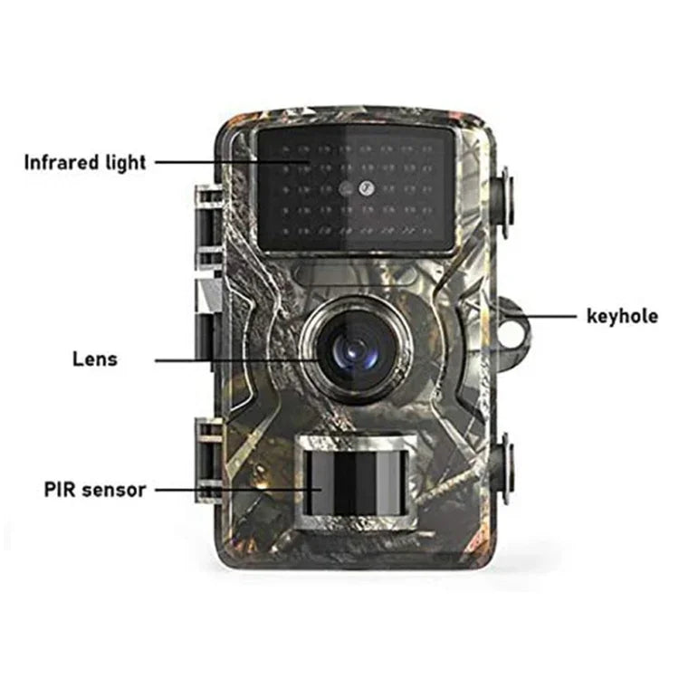 DL001 사냥용 카메라 12MP 1080P 26 LED 940nm 야간 투시, DL001