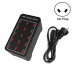 XLD-A7 100W 15 USB 포트 고속 충전 스테이션 스마트 충전기, AC 100-240V, 100W 15 USB 포트 EU 플러그, 100W 15 USB 포트 미국 플러그, 100W 15 USB 포트 호주 플러그, 100W 15 USB 포트 영국 플러그
