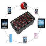XLD-A7 150W 30 USB 포트 고속 충전 스테이션 스마트 충전기, AC 110-240V, 150W 30 USB 포트 EU 플러그, 150W 30 USB 포트 미국 플러그, 150W 30 USB 포트 호주 플러그, 150W 30 USB 포트 영국 플러그