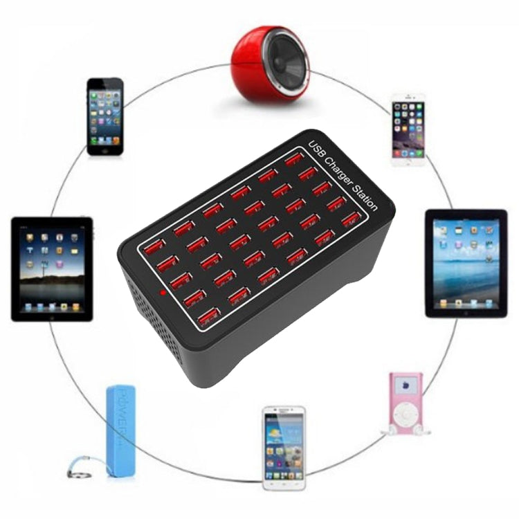 XLD-A7 150W 30 USB 포트 고속 충전 스테이션 스마트 충전기, AC 110-240V, 150W 30 USB 포트 EU 플러그, 150W 30 USB 포트 미국 플러그, 150W 30 USB 포트 호주 플러그, 150W 30 USB 포트 영국 플러그