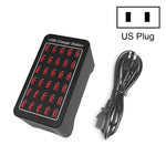 XLD-A7 150W 30 USB 포트 고속 충전 스테이션 스마트 충전기, AC 110-240V, 150W 30 USB 포트 EU 플러그, 150W 30 USB 포트 미국 플러그, 150W 30 USB 포트 호주 플러그, 150W 30 USB 포트 영국 플러그