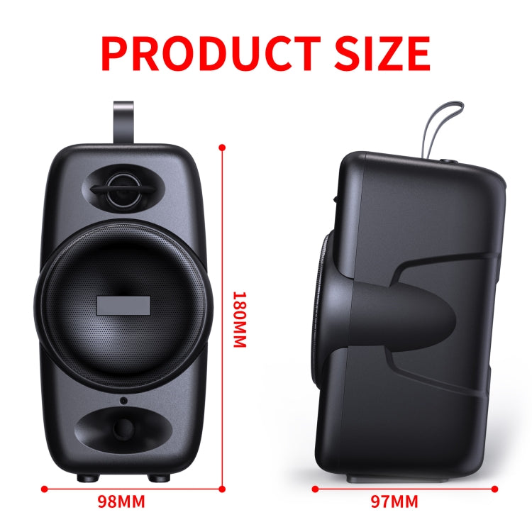 BT08 휴대용 원통형 블루투스 스피커, TF 카드 / FM / 3.5mm AUX / U 디스크 지원