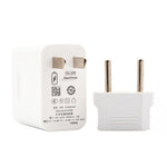 HW-66W 6A USB Fast Charging Travel Charger With EU Plug Conversion Head, With EU Plug