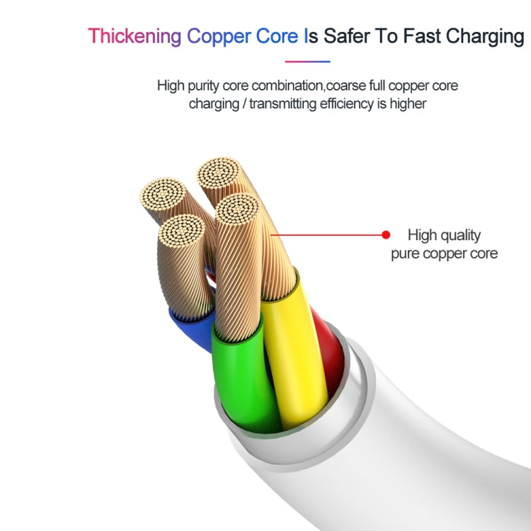 XJ-61 12W USB-C / Type-C to 8핀 PD 고속 충전 케이블, 1m, 1.5m, 2m