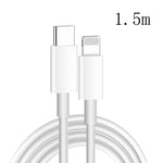 XJ-61 12W USB-C / Type-C to 8핀 PD 고속 충전 케이블, 1m, 1.5m, 2m