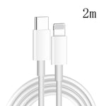 XJ-61 12W USB-C / Type-C to 8핀 PD 고속 충전 케이블, 1m, 1.5m, 2m