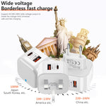YSY-6087PD 20W PD3.0 + QC3.0 듀얼 고속 충전 여행용 충전기 Type-C to Type-C 데이터 케이블 포함, EU 플러그, US 플러그, UK 플러그
