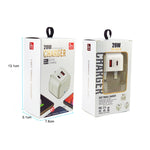 YSY-6087PD 20W PD3.0 + QC3.0 듀얼 고속 충전 여행용 충전기 Type-C to Type-C 데이터 케이블 포함, EU 플러그, US 플러그, UK 플러그